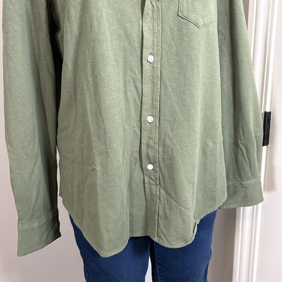 Frank and Eileen Tee Lab Button Up Olive Green Relaxed Fit Sz Medium NEW - Picture 4 of 10